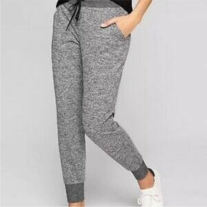 Athleta Flux Jogger Gray Heather Athleisure‎ Slim Fit Pants S/77306 Mens L